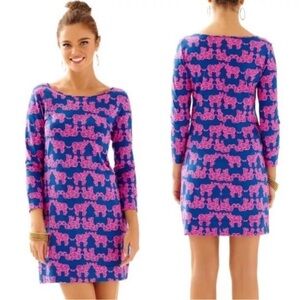 Lilly Pulitzer Blue and Pink Dress
